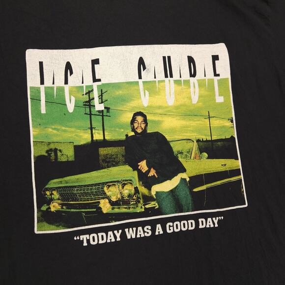 Ice Cube Rap Short Sleeve Graphic T-Shirt Adult Mens Size Extra Large XL Black - Picture 4 of 9